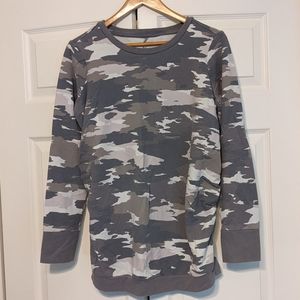 Isabel Maternity Camo print Sweatshirt